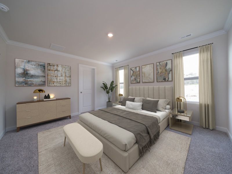 Furnished interior view inside a new home in Oak Manor - Classic Series, Garner (Image 11).