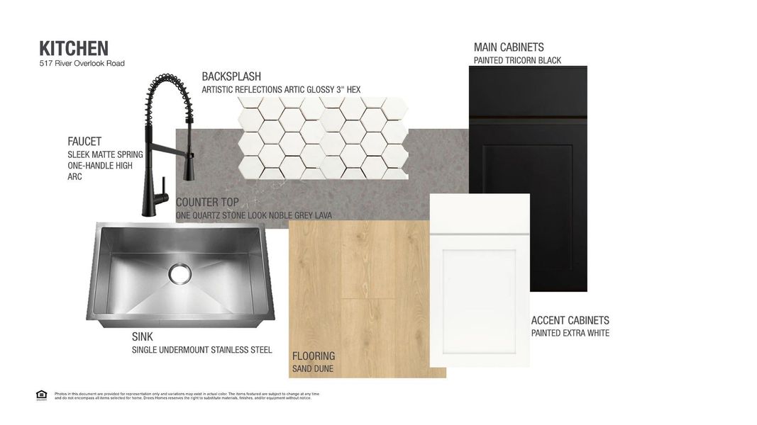 Sample of building materials used in homes in Wolf Ranch South Fork, Georgetown (Image 9).