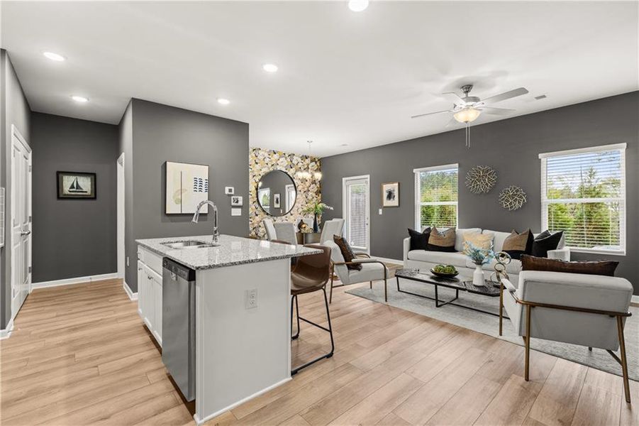 Furnished interior view inside a new home in Reeves Park, Stockbridge (Image 6).