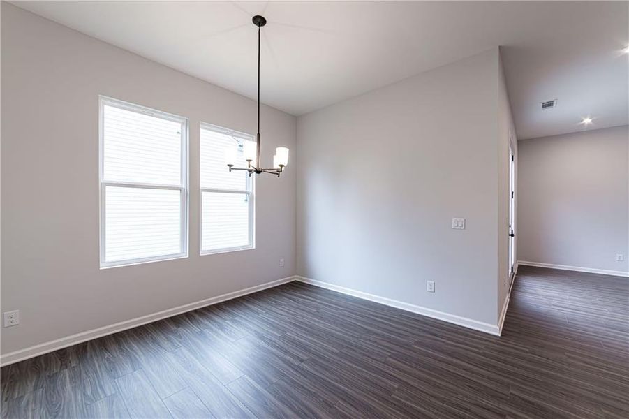 Spacious, unfurnished interior of a new home in Enclave at Edgewater, Canton (Image 77).