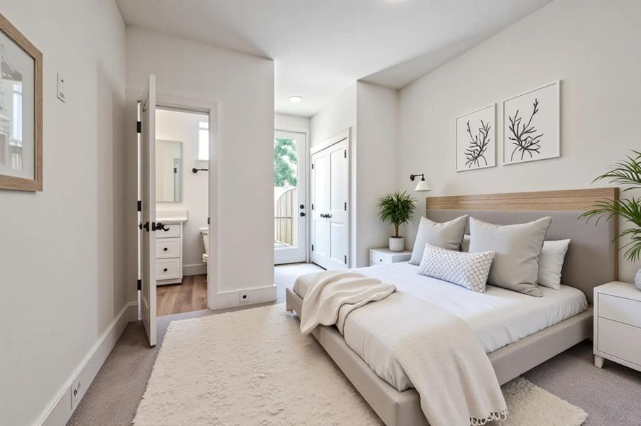 Furnished interior view inside a new home in , Houston (Image 11).