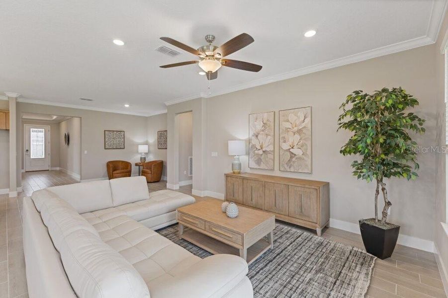 Furnished interior view inside a new home in Ocala Preserve, Ocala (Image 11).