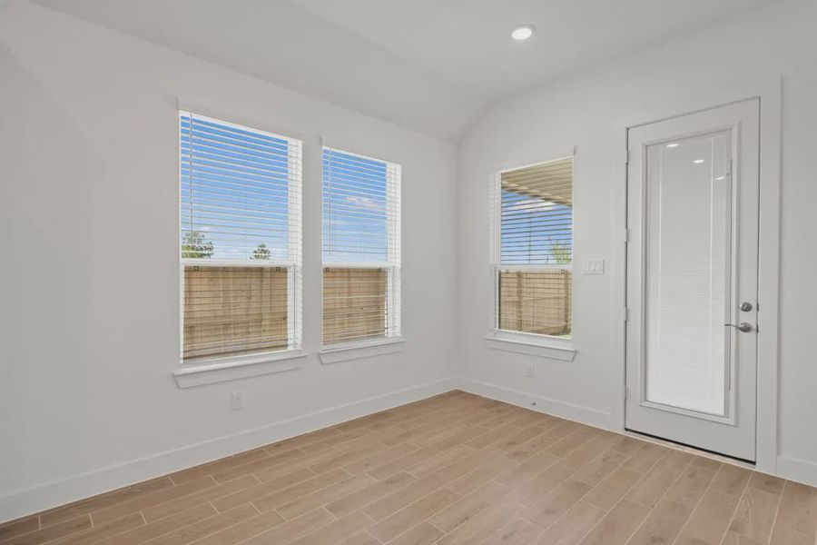 Representative unfurnished interior of a home built from the Mariah by Chesmar Homes in Lakes of Cane Island, Katy (Image 25).