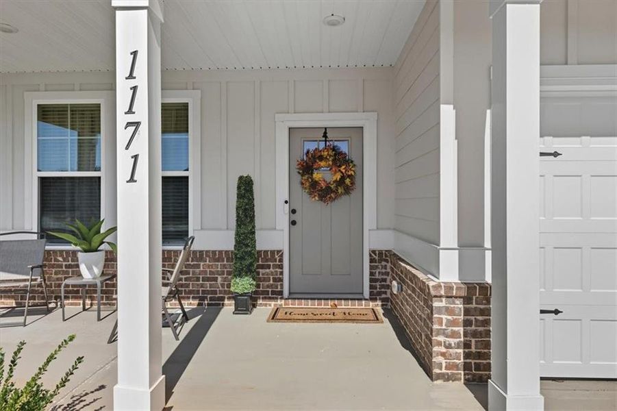 Exterior details and patio area of a home in , Locust Grove (Image 3). Exterior details and patio area of a home in , Locust Grove (Image 3).