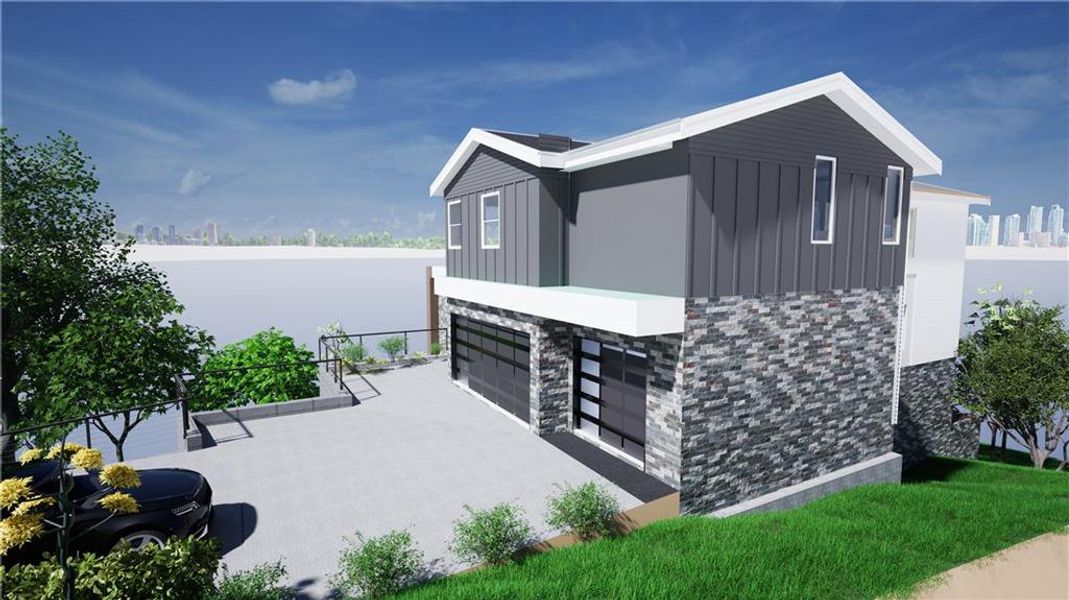 Front exterior of a new home in , Atlanta, GA, highlighting curb appeal (Image 6).