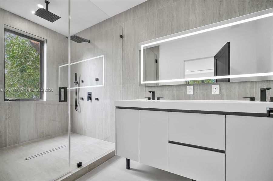 Furnished interior view inside a new home in , Miami (Image 13).