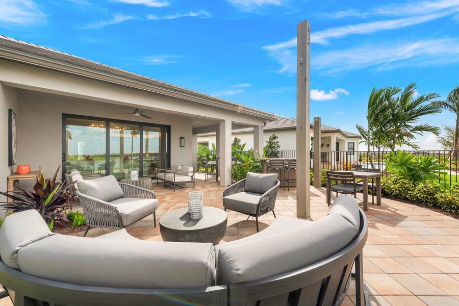 Representative exterior details of a home built from the Bimini by GL Homes in Valencia Parc at Riverland, Port St. Lucie (Image 3).