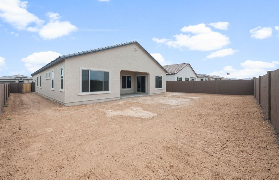 Exterior details and patio area of a home in Artisan at Asante, Surprise (Image 3).
