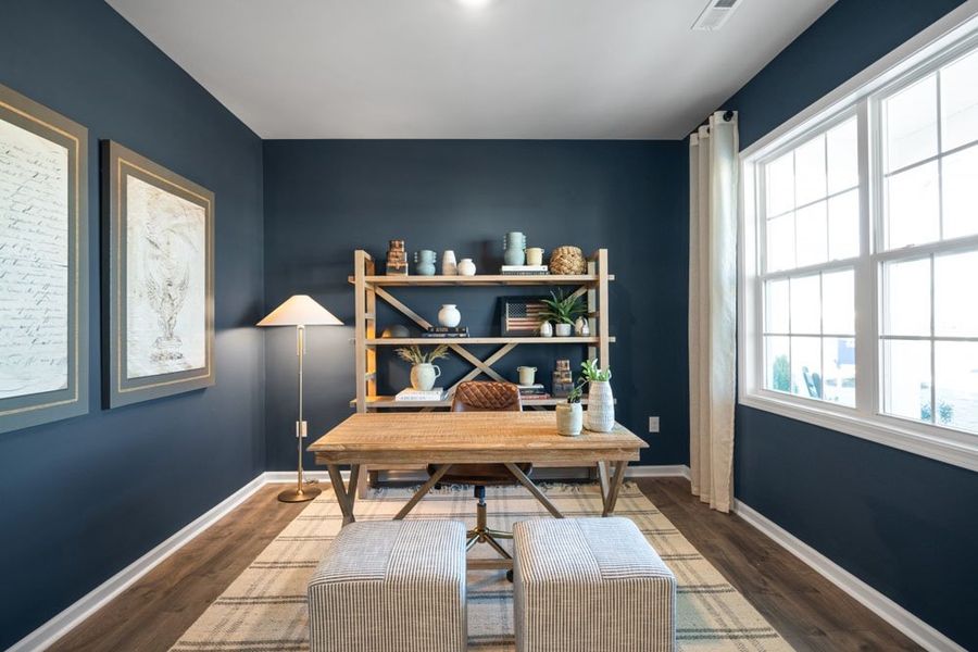 Representative furnished interior of a home built from the HAYDEN by D.R. Horton in Gretchen Pines, West End (Image 7).