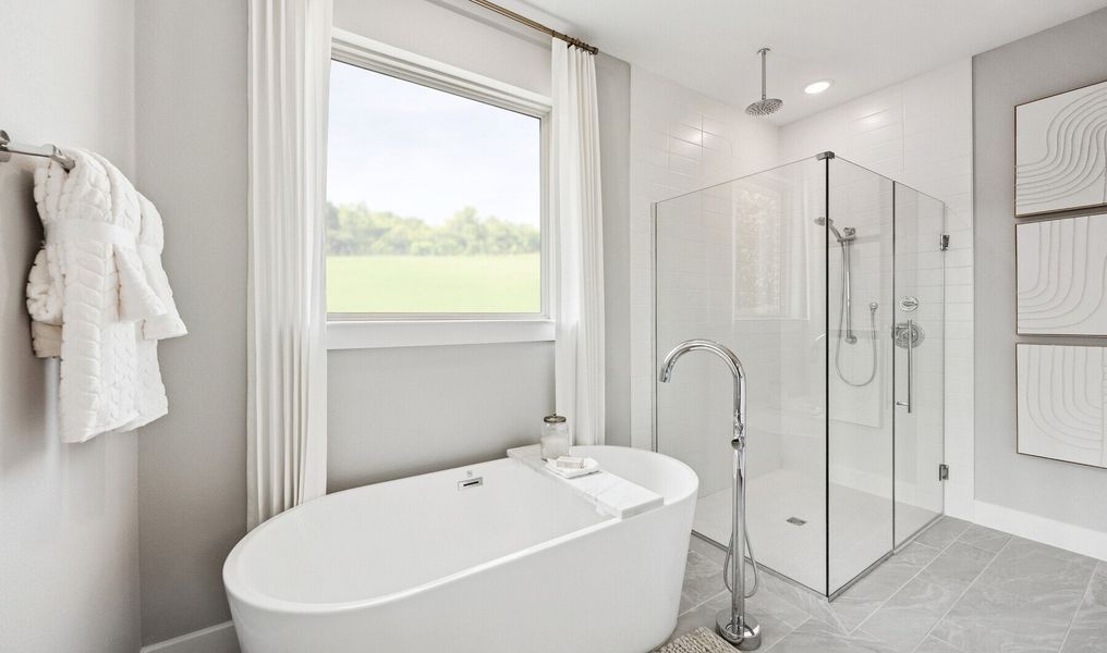 Primary Bath Shower & Optional Freestanding Tub