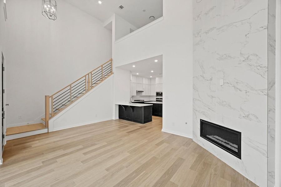 Spacious, unfurnished interior of a new home in Bridgeland, Cypress (Image 14). Spacious, unfurnished interior of a new home in Bridgeland, Cypress (Image 14).