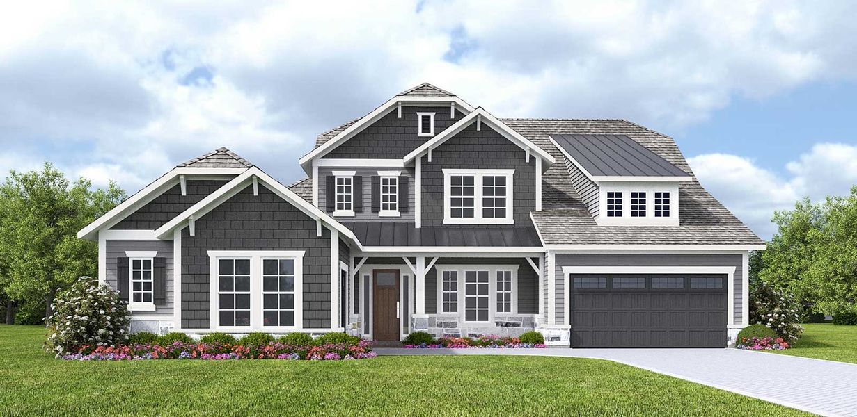 Representative exterior photo of a completed home built from the Kasie - Hidden Creek by MasterCraft Builder Group in SilverLeaf, St. Augustine, FL (Image 23).