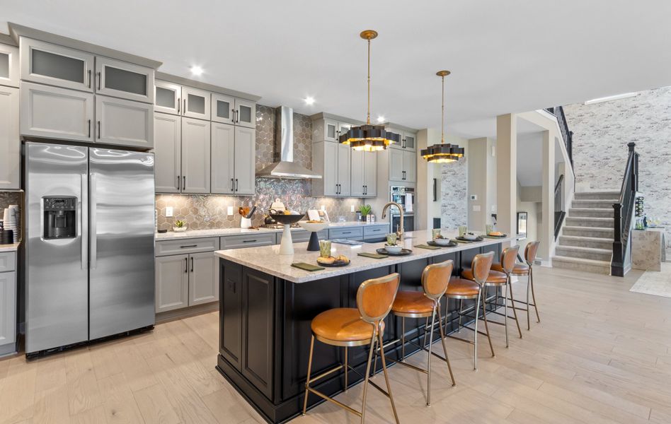 Representative furnished interior of a home built from the Huxley by Fischer Homes in Leeland Farms, Fuquay Varina (Image 9).