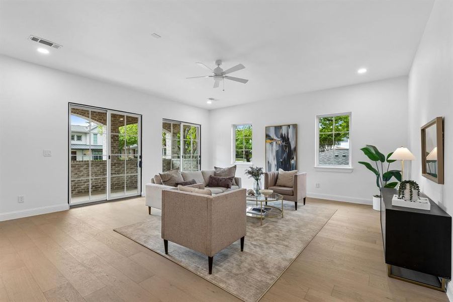 Furnished interior view inside a new home in , Dallas (Image 26).