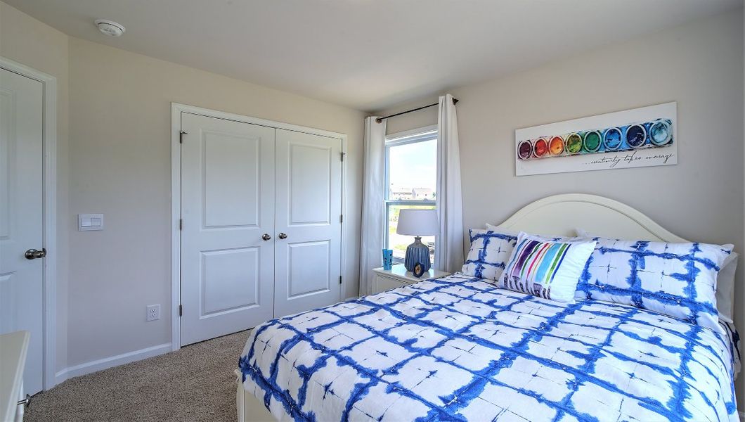 Furnished interior view inside a new home in Townes at Tap Root Farms, Fletcher (Image 16).