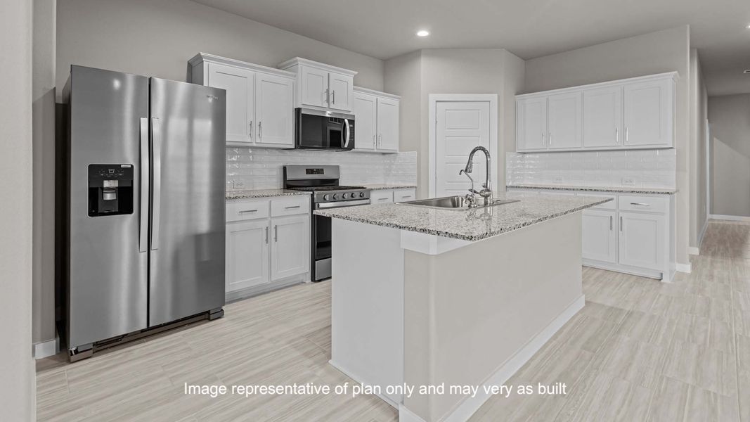 Furnished interior view inside a new home in Viridian, Lubbock (Image 8).