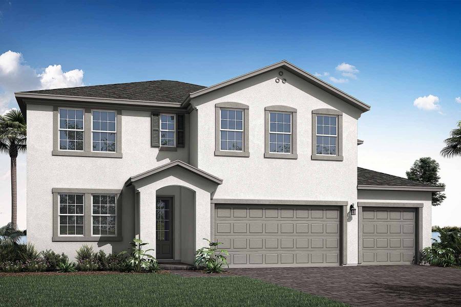 Representative exterior photo of a completed home built from the Mount Rainier by Mattamy Homes in Tradition, Port St. Lucie, FL (Image 17).