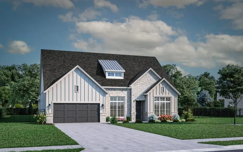 Representative exterior photo of a completed home built from the Vail by Stonefield Homes in Rio Vista at Kelly Ranch, Aledo, TX (Image 30).