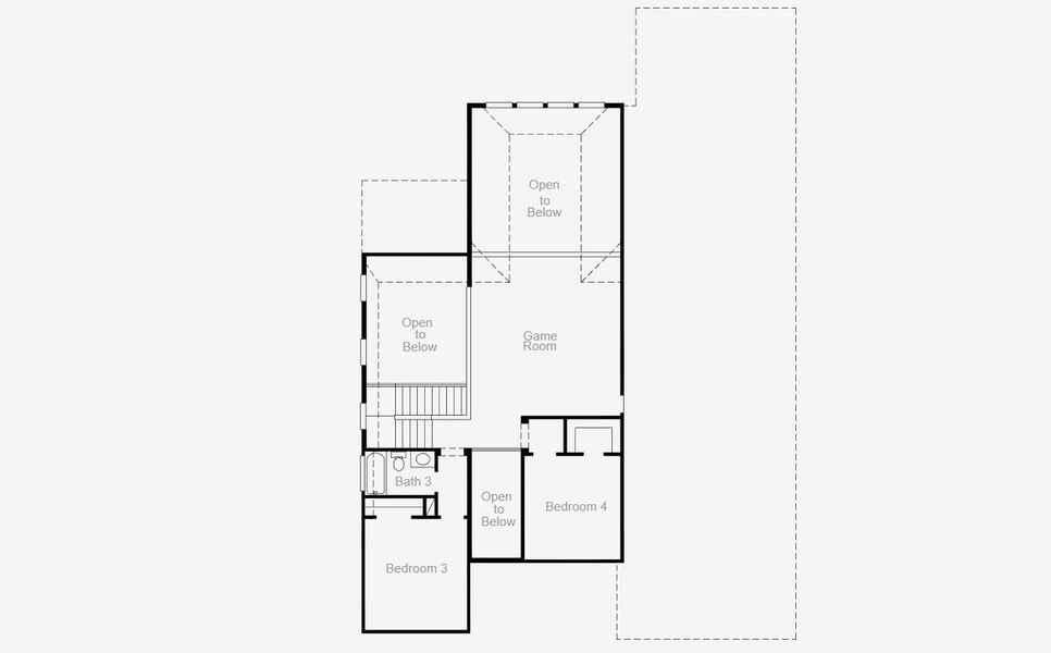 2D floor plan layout for the Shepherd by Coventry Homes in Pecan Square 60', Northlake, TX (Image 8).