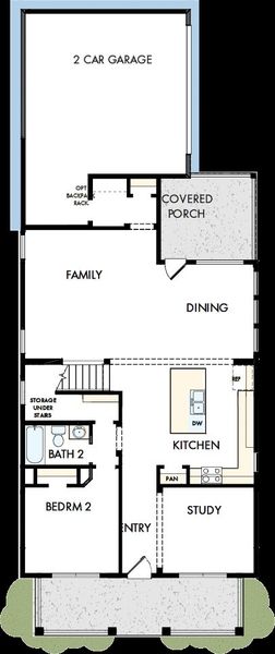 2D floor plan layout of this home in Painted Prairie Cottage, Aurora, CO (Image 2).