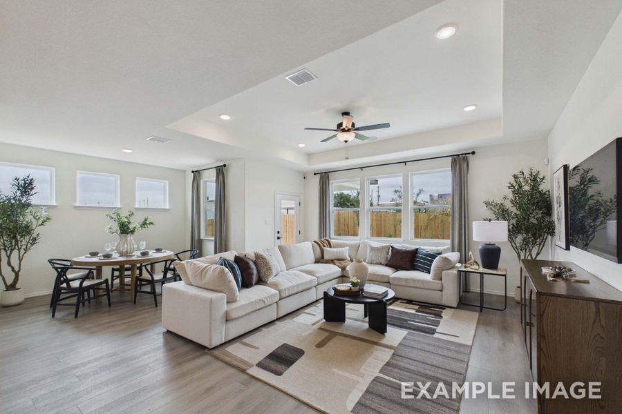 Representative furnished interior of a home built from the The Laurel G by Davidson Homes LLC in Saddle Creek Ranch, Cibolo (Image 14). Representative furnished interior of a home built from the The Laurel G by Davidson Homes LLC in Saddle Creek Ranch, Cibolo (Image 14).