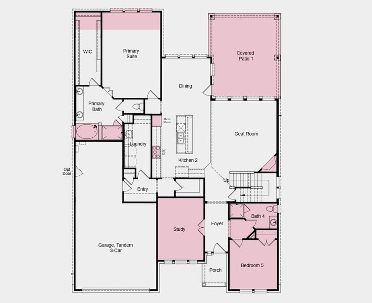 2D floor plan layout of this home in Highland Lakes 60s, McKinney, TX (Image 23). 2D floor plan layout of this home in Highland Lakes 60s, McKinney, TX (Image 23).