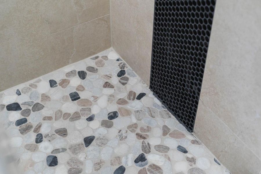 Custom mud bottom with stone pebbles! Totally stunning! Custom mud bottom with stone pebbles! Totally stunning!