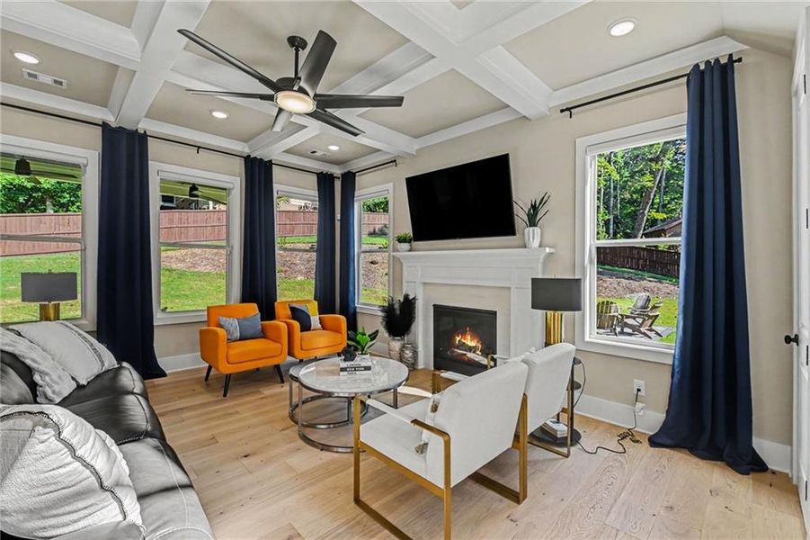 Furnished interior view inside a new home in , Smyrna (Image 7).