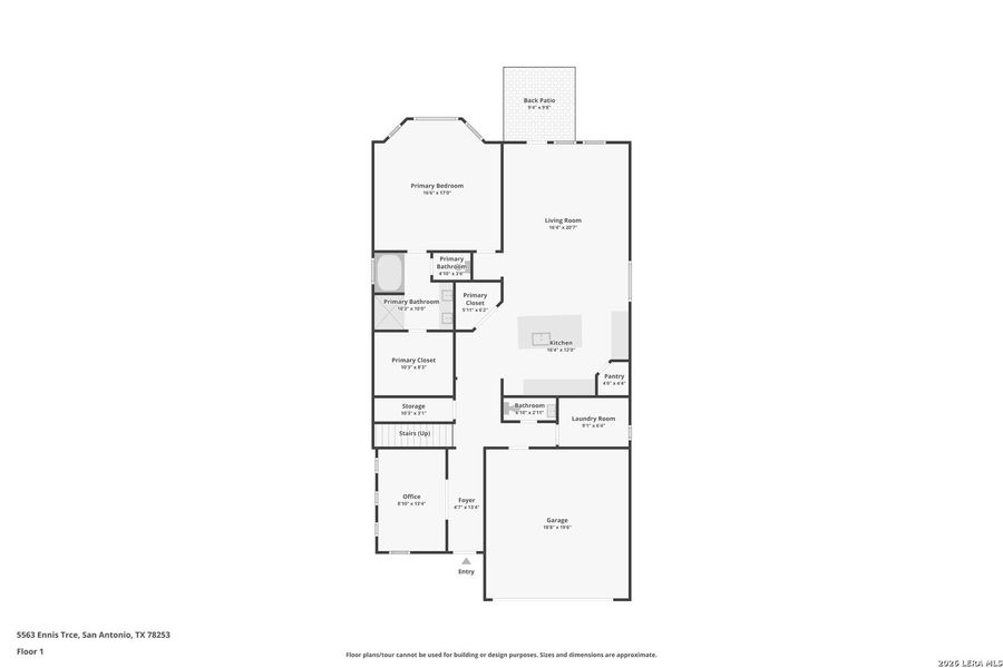 2D floor plan layout of this home in Thomas Pond, San Antonio, TX (Image 6). 2D floor plan layout of this home in Thomas Pond, San Antonio, TX (Image 6).