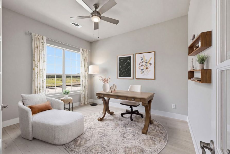 Furnished interior view inside a new home in Ladera Little Elm, Little Elm (Image 5). Furnished interior view inside a new home in Ladera Little Elm, Little Elm (Image 5).