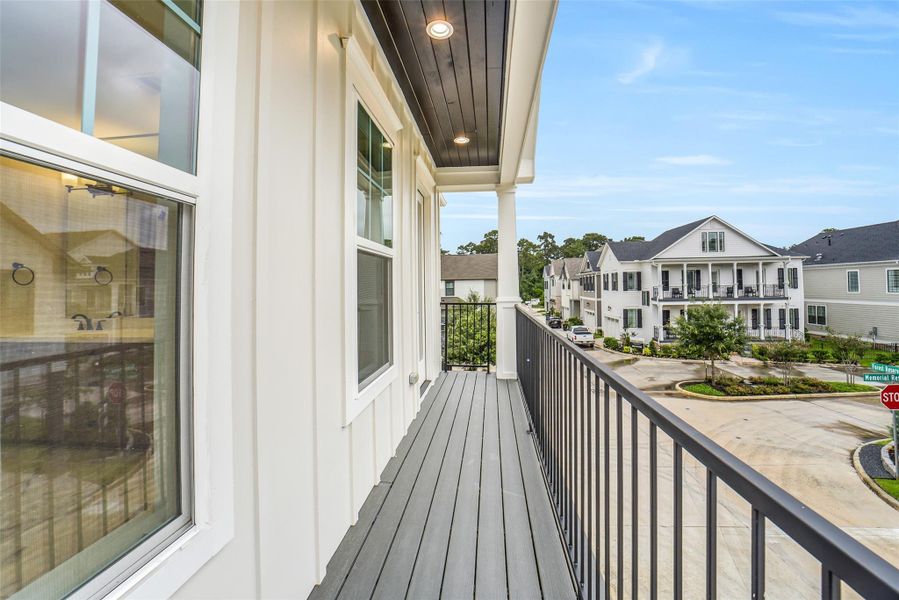 Exterior details and patio area of a home in , Houston (Image 4).