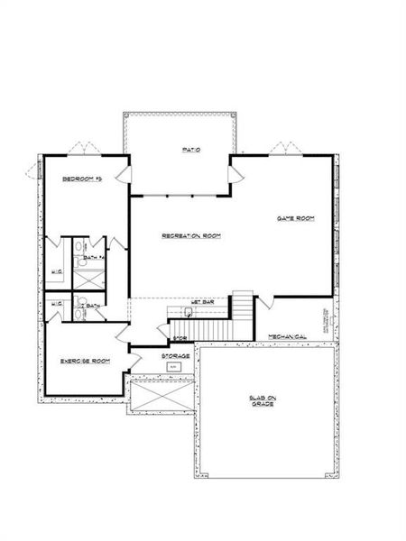 2D floor plan layout of this home in , Duluth, GA (Image 5).