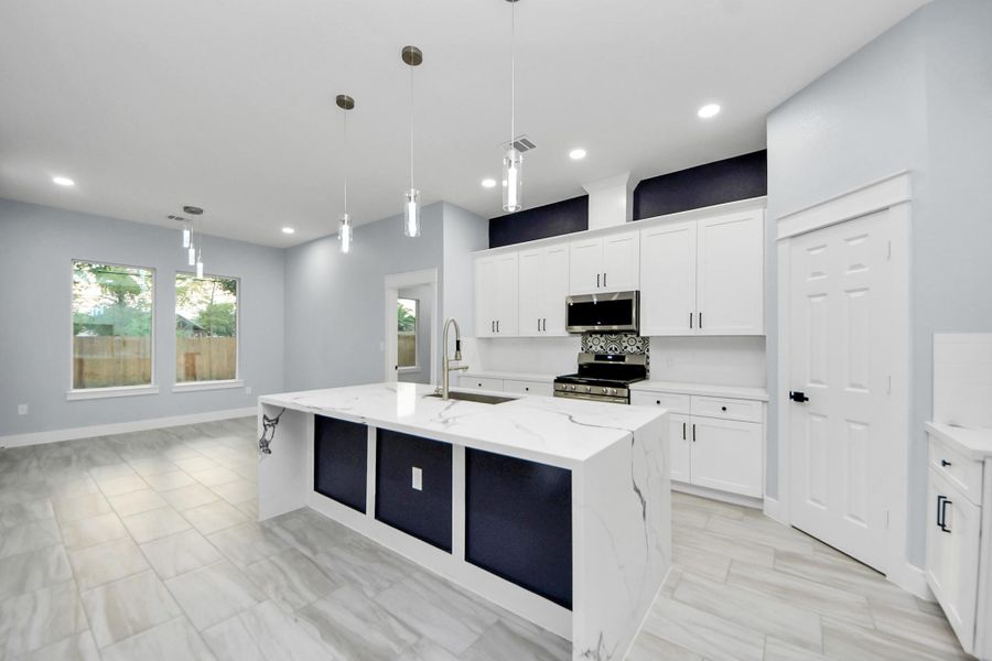 Furnished interior view inside a new home in , La Porte (Image 15).