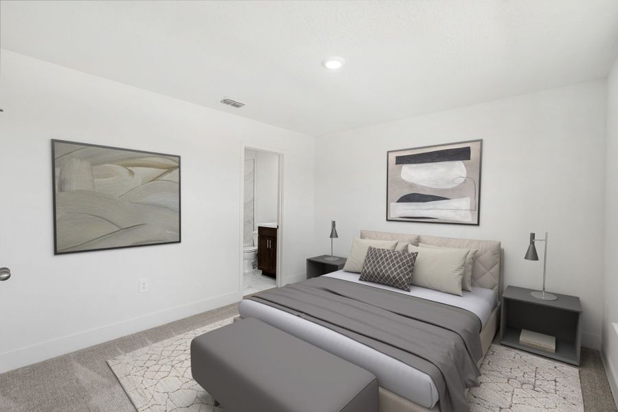 Bedroom 2 with Private Ensuite Bathroom