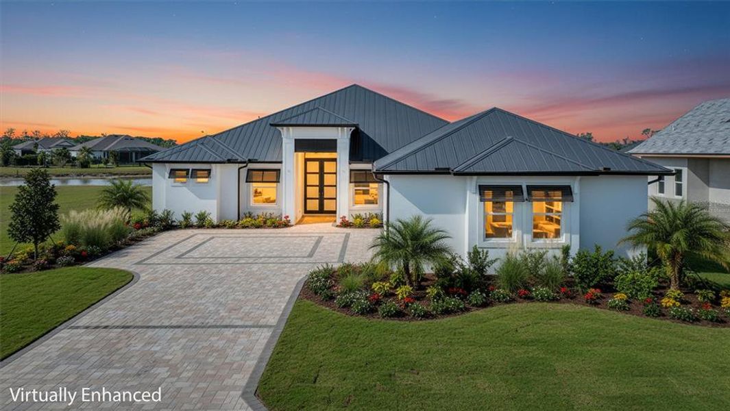 Front exterior of a new home in , Parrish, FL, highlighting curb appeal (Image 2). Front exterior of a new home in , Parrish, FL, highlighting curb appeal (Image 2).