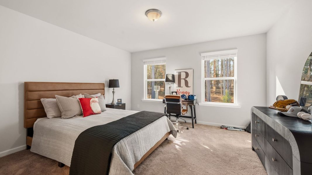 Representative furnished interior of a home built from the Lassiter by DRB Homes in Hamilton Lakes, Lawrenceville (Image 9).