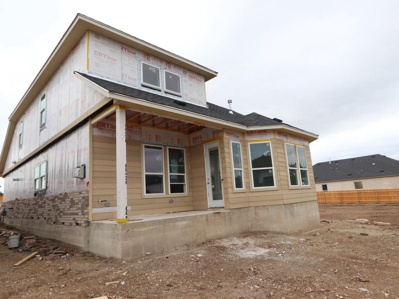 In-progress construction of a new home in Heritage, Dripping Springs, TX (Image 15).