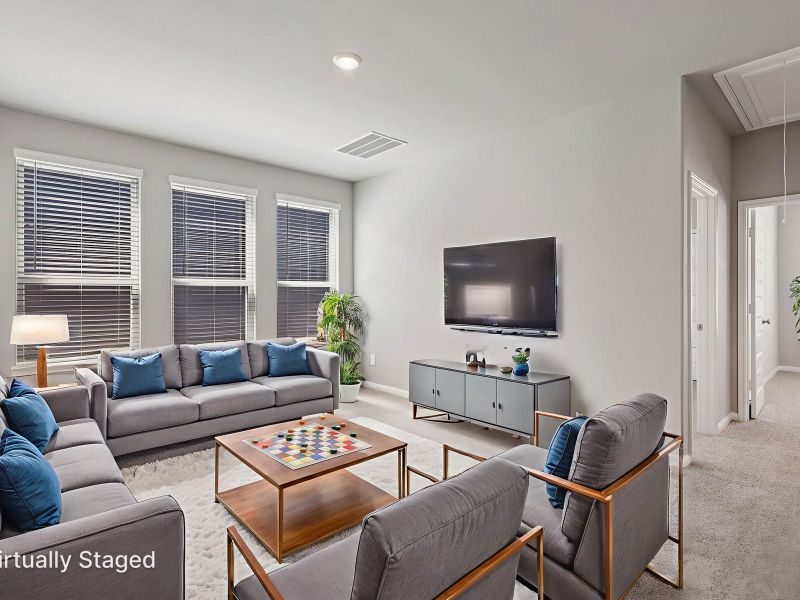 Furnished interior view inside a new home in Kemah Crossing - Luxe Series, Kemah (Image 7).