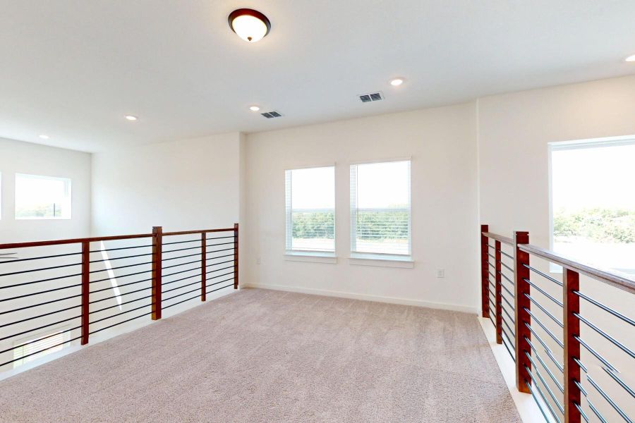 Spacious, unfurnished interior of a new home in Estancia West, Manchaca (Image 34). Spacious, unfurnished interior of a new home in Estancia West, Manchaca (Image 34).