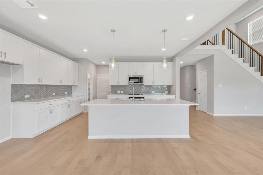 Furnished interior view inside a new home in The Preserve, Justin (Image 9).