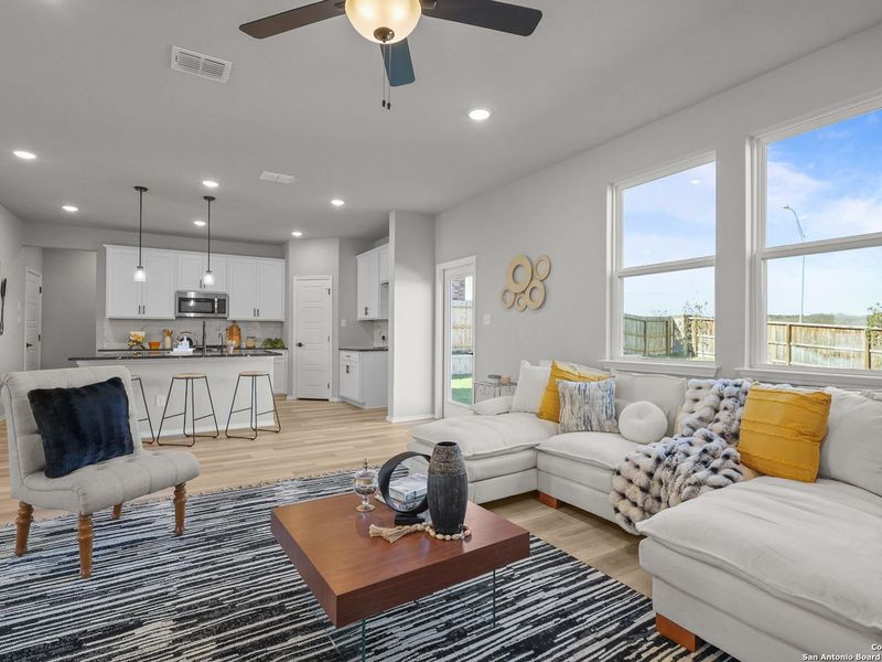 Furnished interior view inside a new home in Comanche Ridge, San Antonio (Image 11).