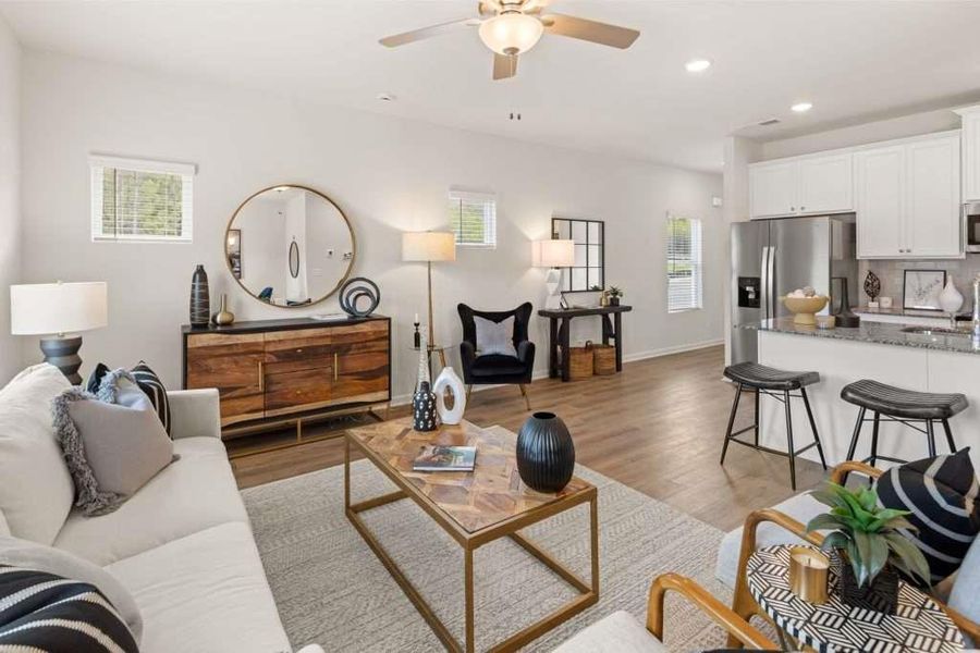 Furnished interior view inside a new home in Sandtown Falls, South Fulton (Image 4).