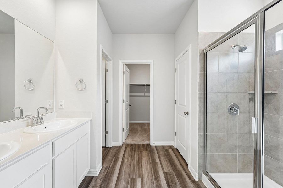 Furnished interior view inside a new home in Waterstone Crossing, Kyle (Image 11).