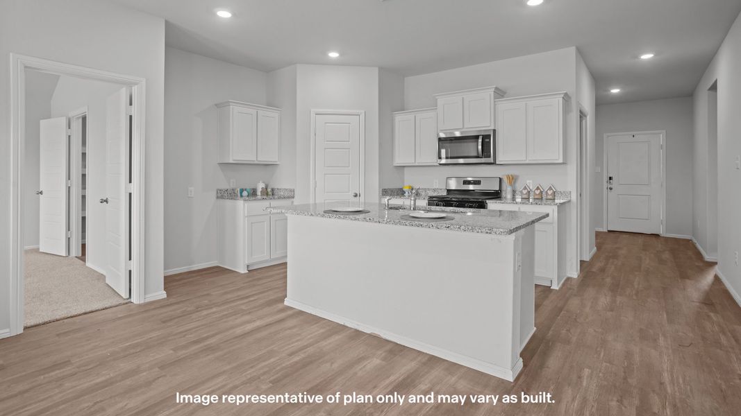 Furnished interior view inside a new home in Allen Farms, Lubbock (Image 5).