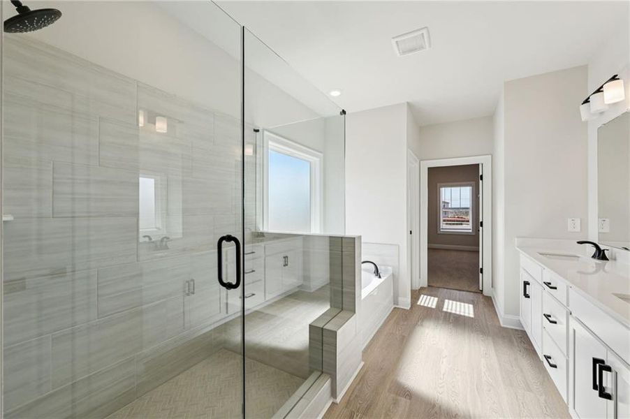 Furnished interior view inside a new home in River Pointe, Monroe (Image 10).