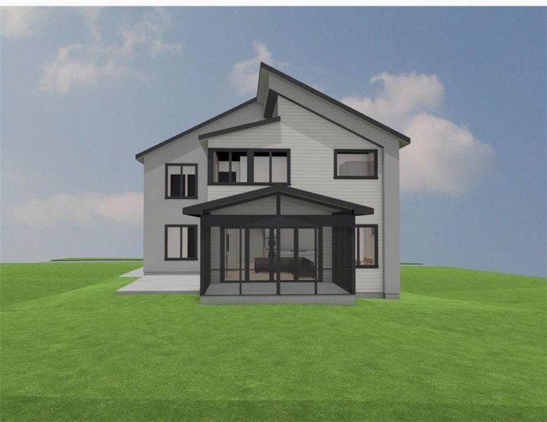 Exterior rendering of this home design in , Decatur, GA (Image 3).