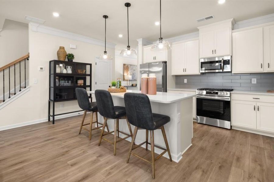 Furnished interior view inside a new home in Sanders Park, Austell (Image 6).