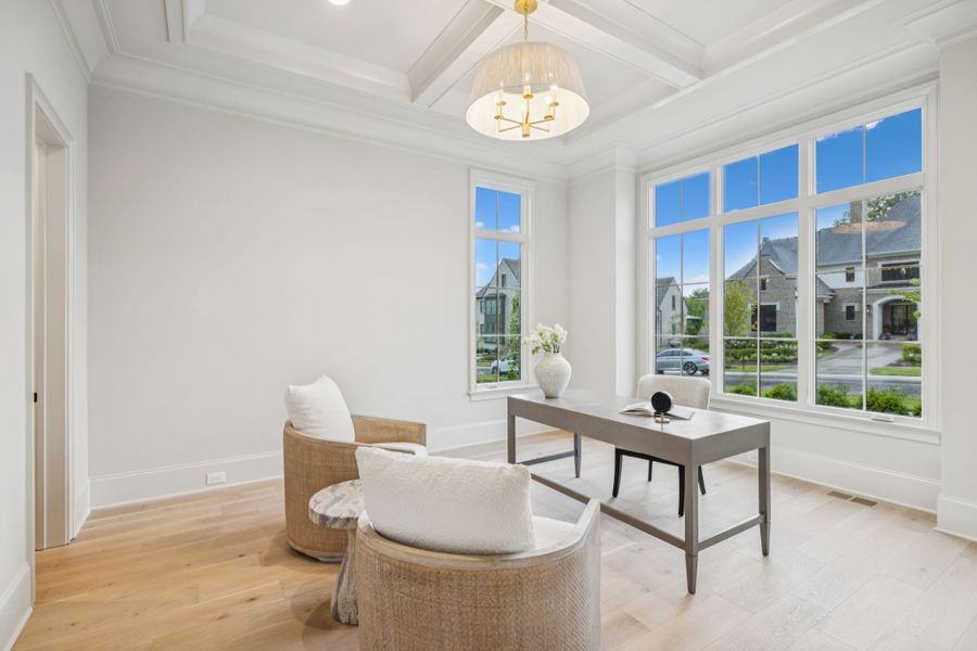 Furnished interior in a model home at The Grove in College Grove (Image 9). Furnished interior in a model home at The Grove in College Grove (Image 9).