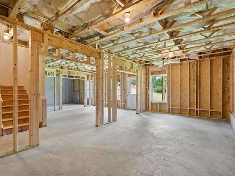 In-progress construction of a new home in Wehunt Meadows, Hoschton, GA (Image 34).