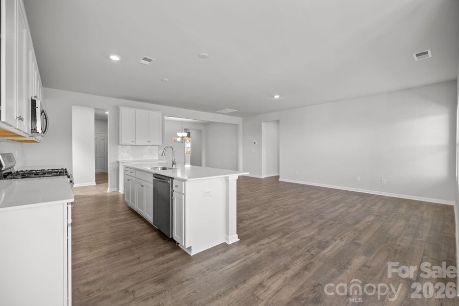 Furnished interior view inside a new home in Cottages at Wingate, Wingate (Image 8). Furnished interior view inside a new home in Cottages at Wingate, Wingate (Image 8).